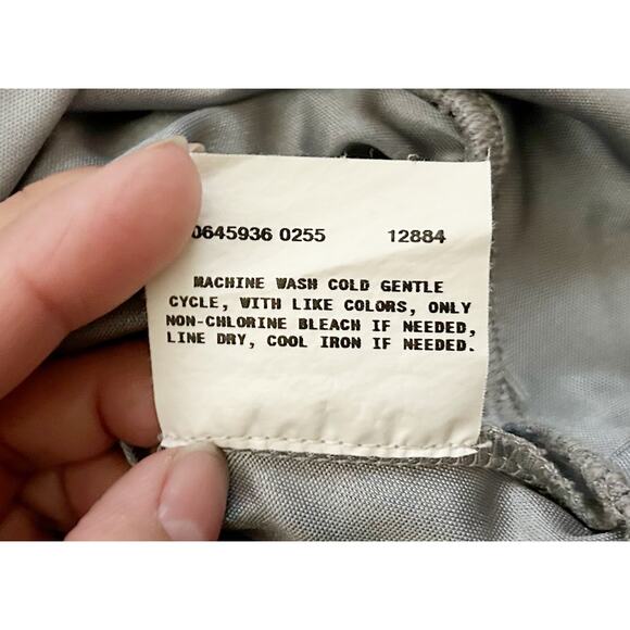 AGB Silver Satin Scoop Neck Blouse Womens Size S - Picture 7 of 10